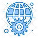 Global Setting Gear Global Configuration Icon