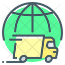 Global Shipping Global Delivery International Delivery Icon