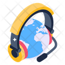 Worldwide Support Global Support Global Helpline Icon