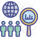 Global Research Global Survey Census Icon