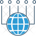 Global Technology Tech Worldwide Globe With Technology Icon