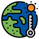 Global Warming Global Average Temperature Climate Change Icon