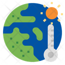 Global Warming Global Average Temperature Climate Change Icon