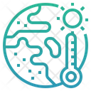 Global Warming Global Average Temperature Climate Change Icon