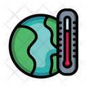 Global Warming Temperature Icon