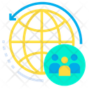 Connection Global Globalisation Icon