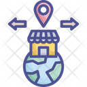Globally Branches  Icon