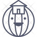 Globe house Icon
