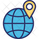 Globe Globe Pin Navigation Pin With Globe Icon