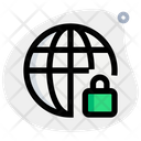 Globe Lock Global Protection Global Security Icon