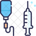 Glucose Bottle Injection Syringe Icon