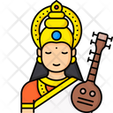 Goddess Saraswati Icon