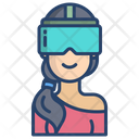 Goggles Woman Icon