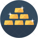 Gold Ingots Bricks Icon