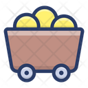 Gold Cart Gold Trolley Gold Mining Icon