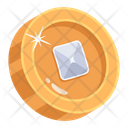 Gold Coin Modern Icon