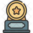 Gold Coin Trophy Icon