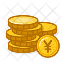 Gold Coins Yen Icon