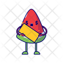 Gold Holding Watermelon Rich Watermelon Gold Holding Icon