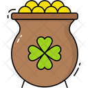 Gold Pot St Patricks Day Gold Icon