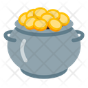 Gold Pot Gold Gold Coin Pot Icon