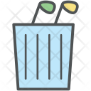 Golf Bag Stand Icon