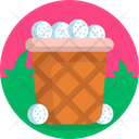 Balls Bucket Balls Container Balls Basket Icon