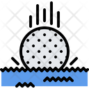Golf Ball In Water Icon