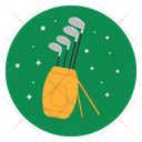 Golf Club Bag Golf Equipment Golf Club Kit Icon