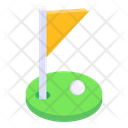 Sports Flag Game Banner Golf Flag Icon