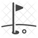 Golf Hole Golf Hole Flag Golf Ball Icon