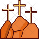 Golgotha Christian Cross Icon