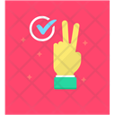 Good Deal Victory Two Fingers Icon