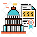 Government Bond Certificate Deed Icon