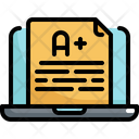 Grade Online Learning Icon