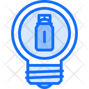 Spray Paint Light Bulb Idea Icon