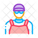 Drain Cleaning Worker Icon