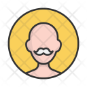 Grandfather Beard Mustache Icon