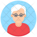 Senior Citizen Old Man Grandfather Icon