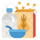 Milk Serial Breakfast Icon