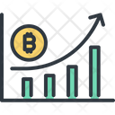 Bitcoin Graph Grown Up Icon
