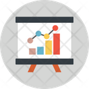 Graph Presentation Business Analytics Business Growth Icon