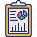 Graph Report Analysis Clipboard Icon