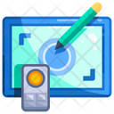 Graphic Tablet Monitor Drawing Icon
