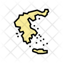 Greece Map Icon