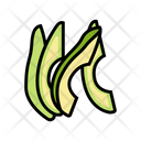 Green Avocado Slice Icon