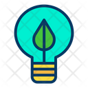 Electricity Green Leaf Icon