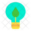 Electricity Green Leaf Icon
