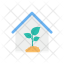 Green House Green Home Gardening Icon