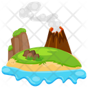 Green Island Island Rocks Ouessant Icon